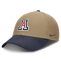 Unisex Nike Beige/Navy Arizona Wildcats Primetime Rise Dri-FIT Adjustable Hat