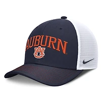 Unisex Nike  Navy/White Auburn Tigers Primetime Arched Trucker Adjustable Hat