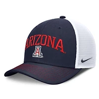 Unisex Nike  Navy/White Arizona Wildcats Primetime Arched Trucker Adjustable Hat