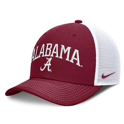 Unisex Nike Crimson/White Alabama Crimson Tide Primetime Arched Trucker Adjustable Hat