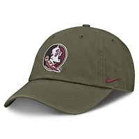 Unisex Nike  Olive Florida State Seminoles Primetime Club Adjustable Hat