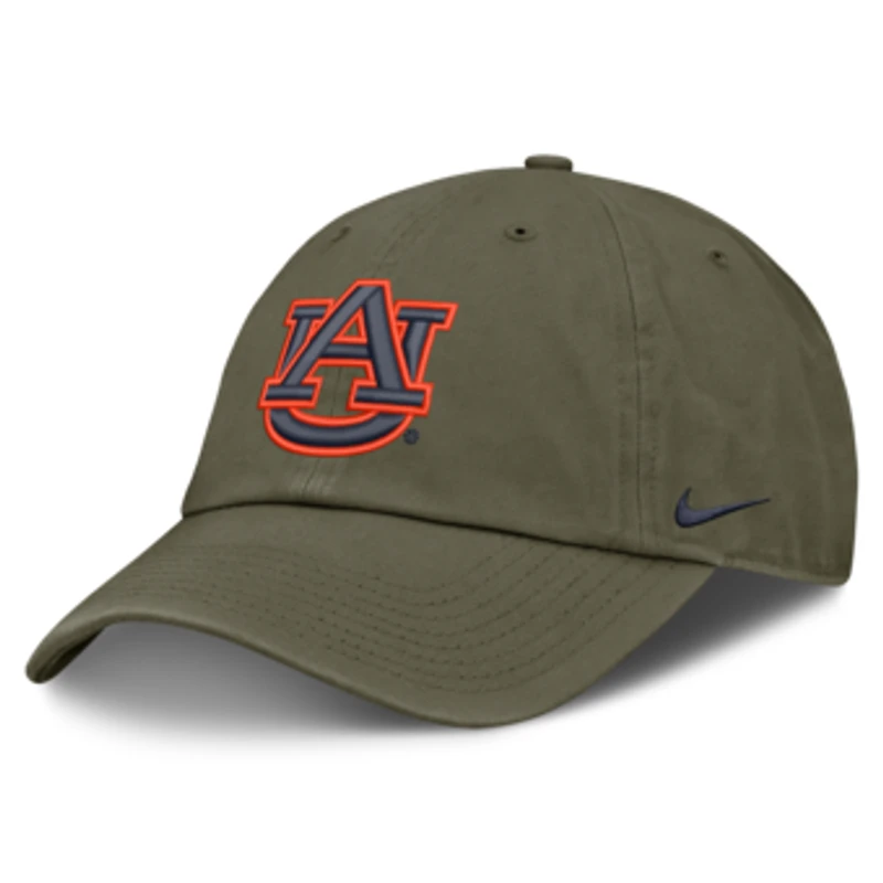 Unisex Nike Olive Auburn Tigers Primetime Club Adjustable Hat