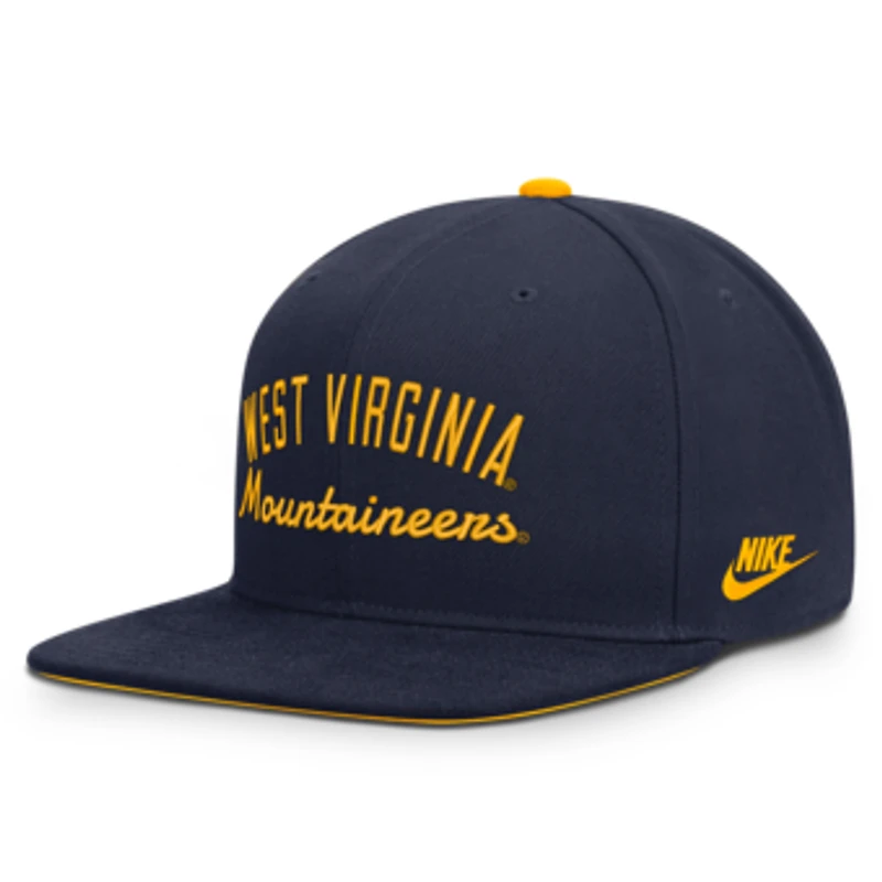 Men's Nike Navy West Virginia Mountaineers Legacy Snapback Hat