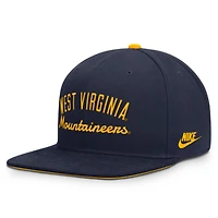 Men's Nike  Navy West Virginia Mountaineers Legacy Snapback Hat