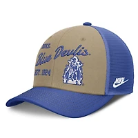 Unisex Nike  Beige/Royal Duke Blue Devils Legacy Rise Trucker Adjustable Hat