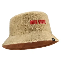 Unisex Nike  Beige/Tan Ohio State Buckeyes Campus Prep Script Reversible Bucket Hat