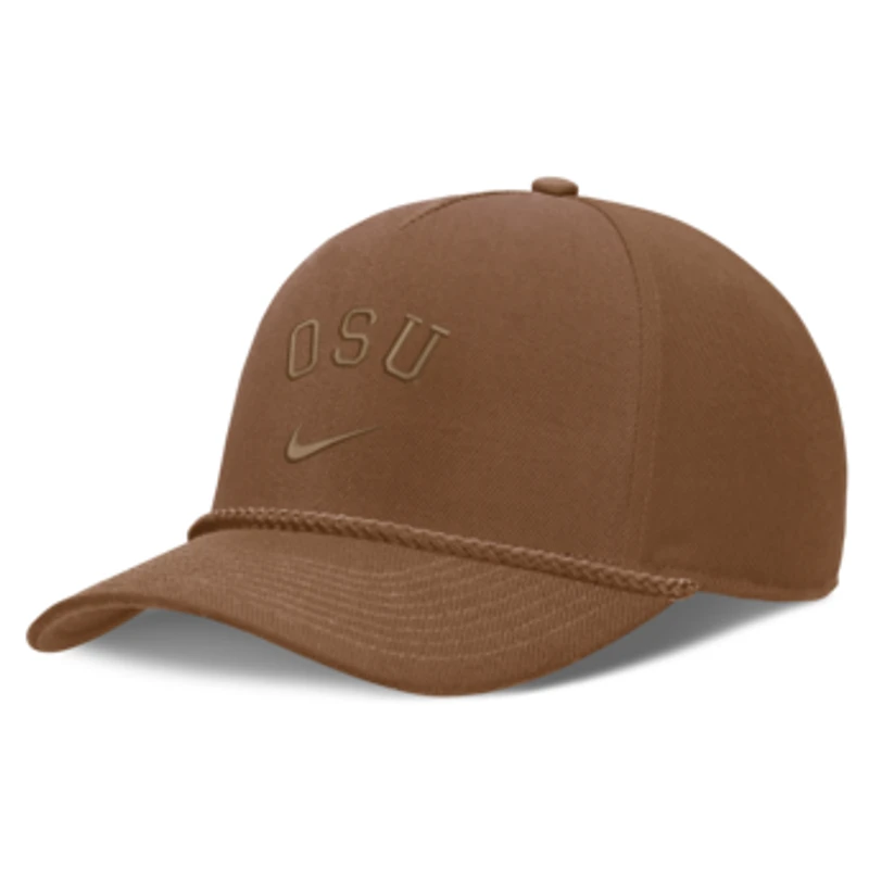 Unisex Nike  Brown Ohio State Buckeyes Campus Prep Tonal Rope Rise 5-Panel Adjustable Hat
