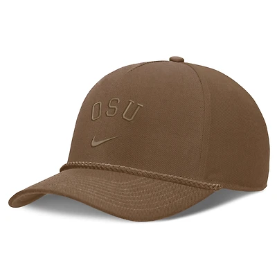 Unisex Nike  Brown Ohio State Buckeyes Campus Prep Tonal Rope Rise 5-Panel Adjustable Hat