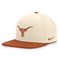 Unisex Nike  Natural/Texas Orange Texas Longhorns Campus Prep Snapback Hat