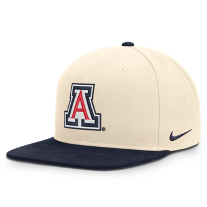 Unisex Nike  Natural/Navy Arizona Wildcats Campus Prep Snapback Hat