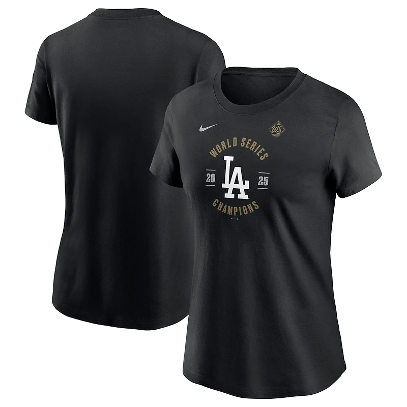 Women's Nike  Black Los Angeles Dodgers 2025 World Series Champions T-Shirt