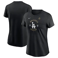 Women's Nike  Black Los Angeles Dodgers 2025 World Series Champions T-Shirt