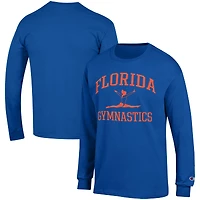 Men's Champion  Royal Florida Gators Gymnastics Icon Long Sleeve T-Shirt