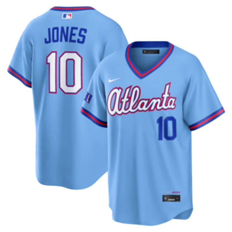 Men's Nike Chipper Jones Powder Blue Atlanta Braves 2026 City Connect Stadium Jersey