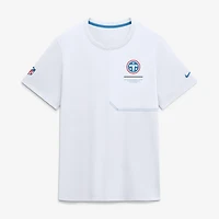 Men's Nike  White Tennessee Titans Sideline UV Dri-FIT Coaches Shirt