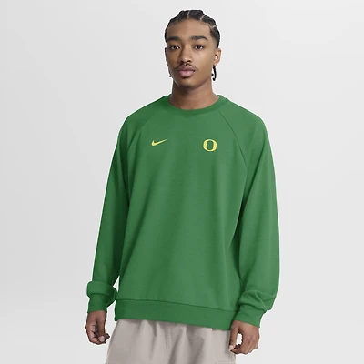 Men's Nike Green Oregon Ducks Premium Performance Raglan Dri-FIT Sweatshirt