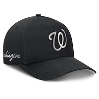 Men's Nike Black Washington Nationals Rise Dri-FIT A-Frame Adjustable Hat