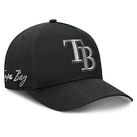 Men's Nike Black Tampa Bay Rays Rise Dri-FIT A-Frame Adjustable Hat