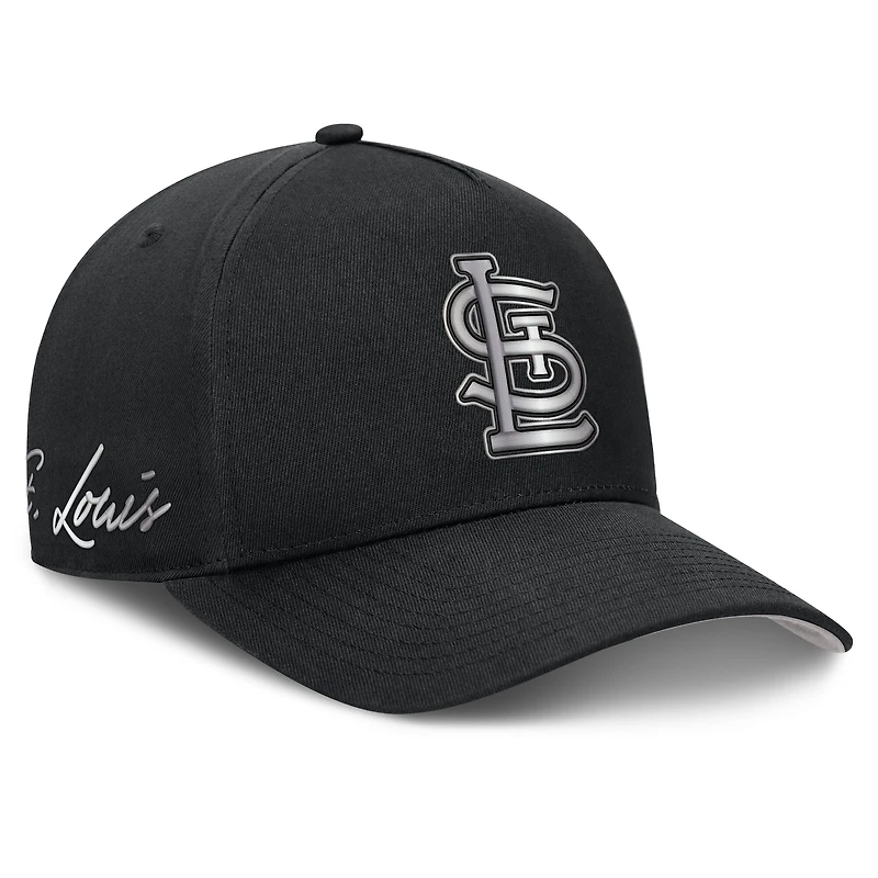 Men's Nike Black St. Louis Cardinals Rise Dri-FIT A-Frame Adjustable Hat