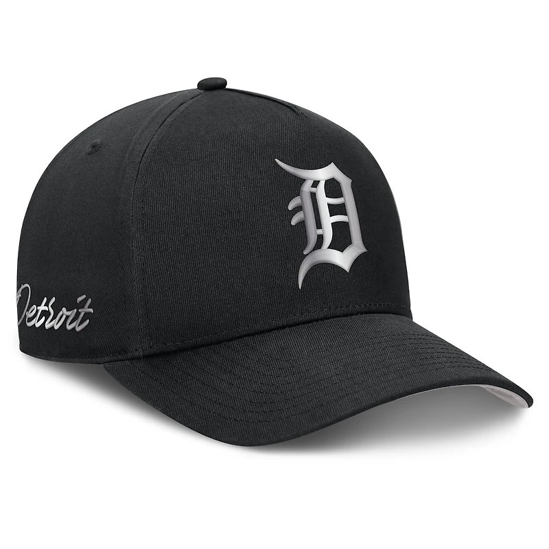 Men's Nike Black Detroit Tigers Rise Dri-FIT A-Frame Adjustable Hat