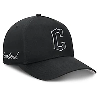 Men's Nike Black Cleveland Guardians Rise Dri-FIT A-Frame Adjustable Hat