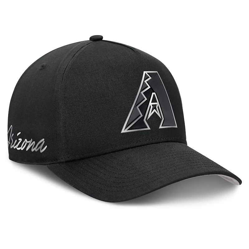 Men's Nike Black Arizona Diamondbacks Rise Dri-FIT A-Frame Adjustable Hat