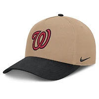 Men's Nike  Khaki/Black Washington Nationals Rise A-Frame Adjustable Hat