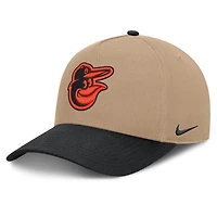Men's Nike  Khaki/Black Baltimore Orioles Rise A-Frame Adjustable Hat