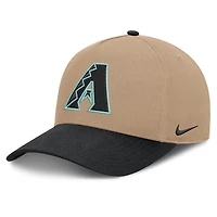 Men's Nike  Khaki/Black Arizona Diamondbacks Rise A-Frame Adjustable Hat