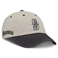 Men's Fanatics Beige/Charcoal Seattle Mariners Frame Adjustable Hat