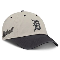 Men's Fanatics Beige/Charcoal Detroit Tigers Frame Adjustable Hat
