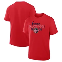 Unisex Fanatics  Red Indiana Fever 2025 WNBA Playoffs T-Shirt