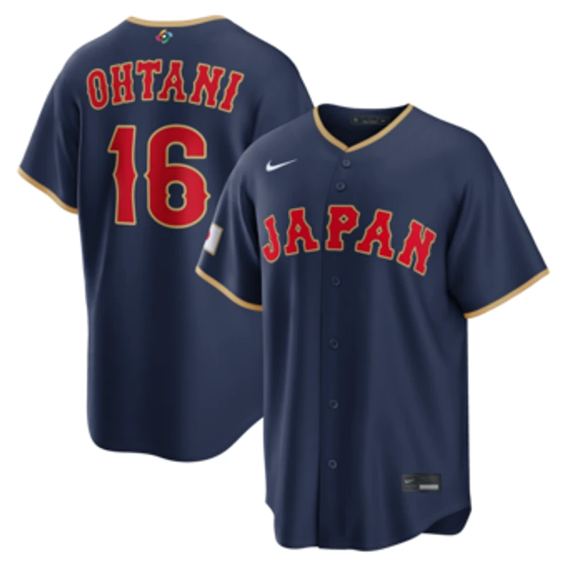 Men's Nike Shohei Ohtani Navy Japan Baseball 2026 World Baseball Classic Road Stadium Jersey