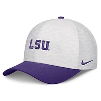 Unisex Nike  White/Purple LSU Tigers Primetime Rise Adjustable Hat