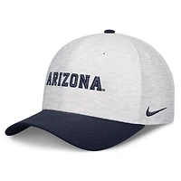 Unisex Nike  White/Navy Arizona Wildcats Primetime Rise Adjustable Hat