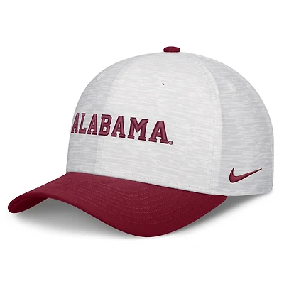 Unisex Nike White/Crimson Alabama Crimson Tide Primetime Rise Adjustable Hat