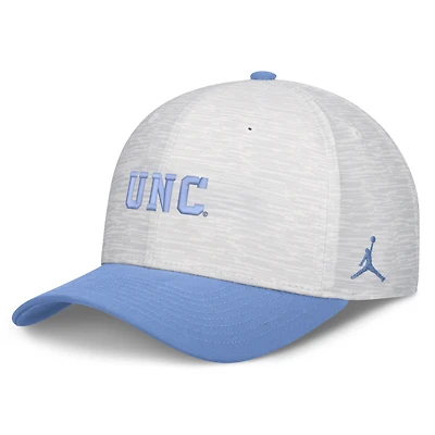 Unisex Jordan Brand White/Carolina Blue North Carolina Tar Heels Primetime Rise Adjustable Hat