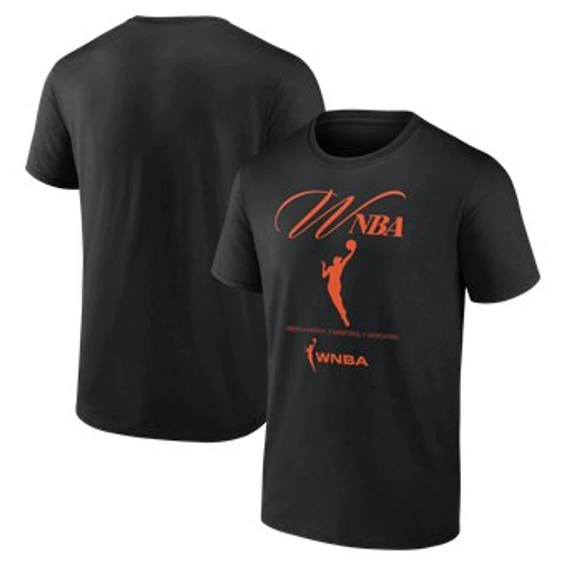 Unisex Logo Athletic Black WNBA Gear In Motion T-Shirt