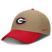 Unisex Nike Beige/Red Georgia Bulldogs Primetime Rise Dri-FIT Adjustable Hat