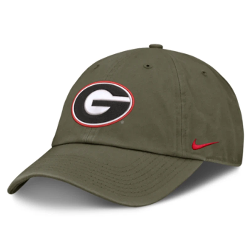 Unisex Nike  Olive Georgia Bulldogs Primetime Club Adjustable Hat