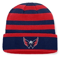 Men's Fanatics Navy/Red Washington Capitals Fundamental Steady Cuffed Knit Hat