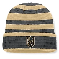 Men's Fanatics Charcoal/Gold Vegas Golden Knights Fundamental Steady Cuffed Knit Hat