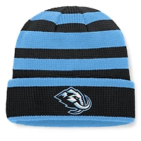 Men's Fanatics Black/Light Blue Utah Mammoth Fundamental Steady Cuffed Knit Hat