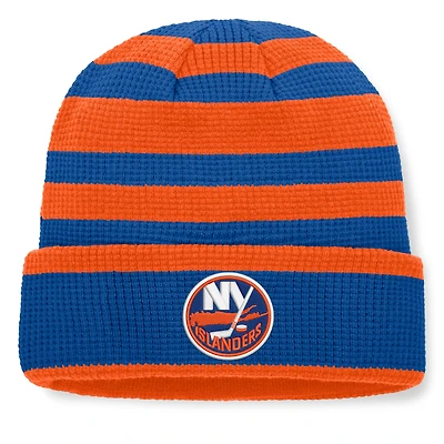 Men's Fanatics Royal/Orange New York Islanders Fundamental Steady Cuffed Knit Hat
