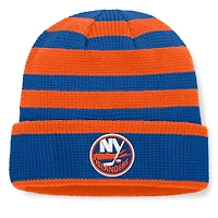 Men's Fanatics Royal/Orange New York Islanders Fundamental Steady Cuffed Knit Hat