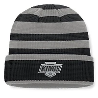 Men's Fanatics Black/Silver Los Angeles Kings Fundamental Steady Cuffed Knit Hat
