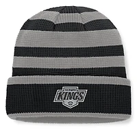 Men's Fanatics Black/Silver Los Angeles Kings Fundamental Steady Cuffed Knit Hat