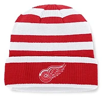 Men's Fanatics Red/White Detroit Red Wings Fundamental Steady Cuffed Knit Hat