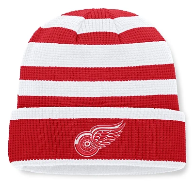 Men's Fanatics Red/White Detroit Red Wings Fundamental Steady Cuffed Knit Hat