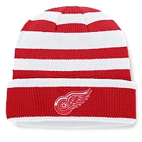 Men's Fanatics Red/White Detroit Red Wings Fundamental Steady Cuffed Knit Hat